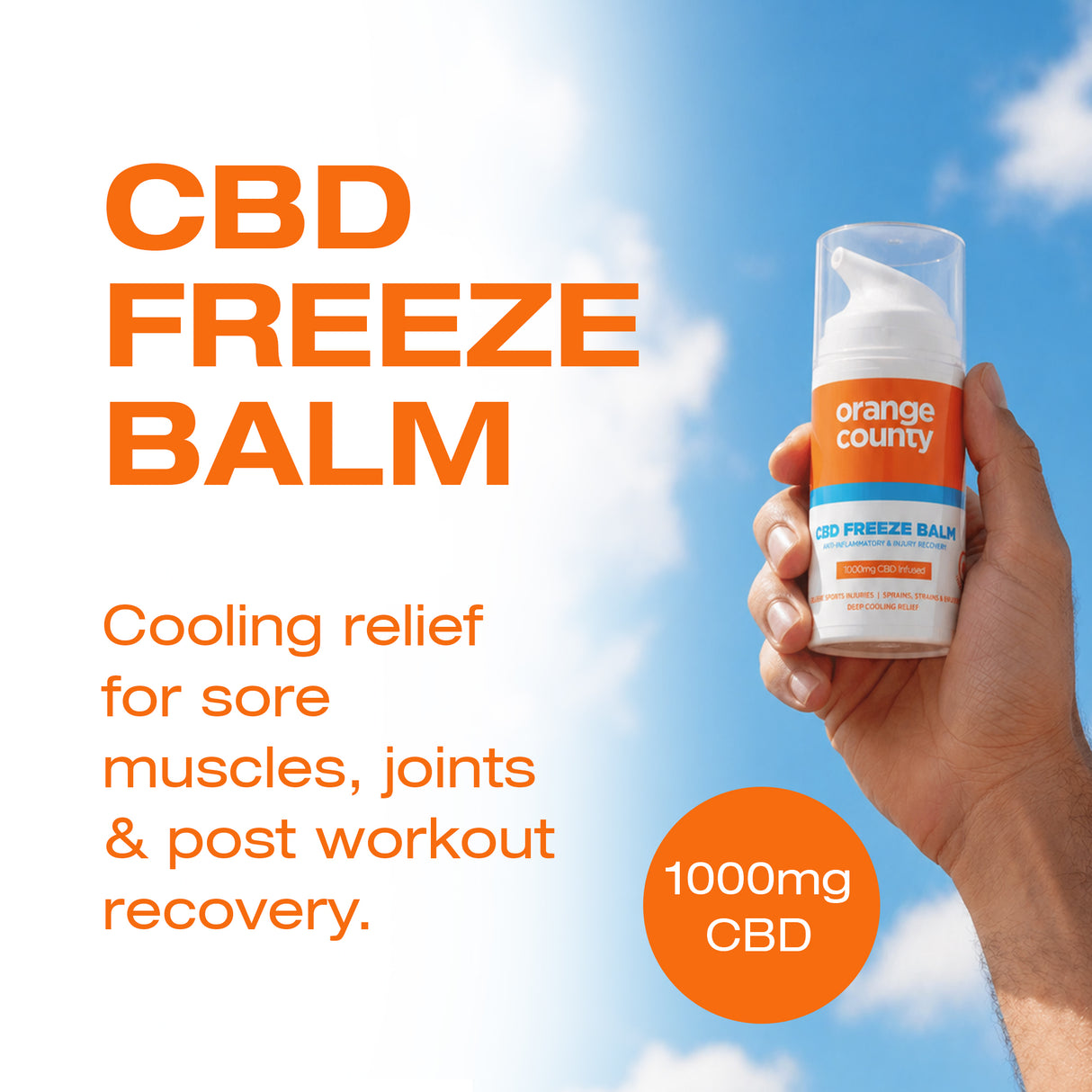 1000mg Deep Freeze CBD Muscle Balm | 50ml