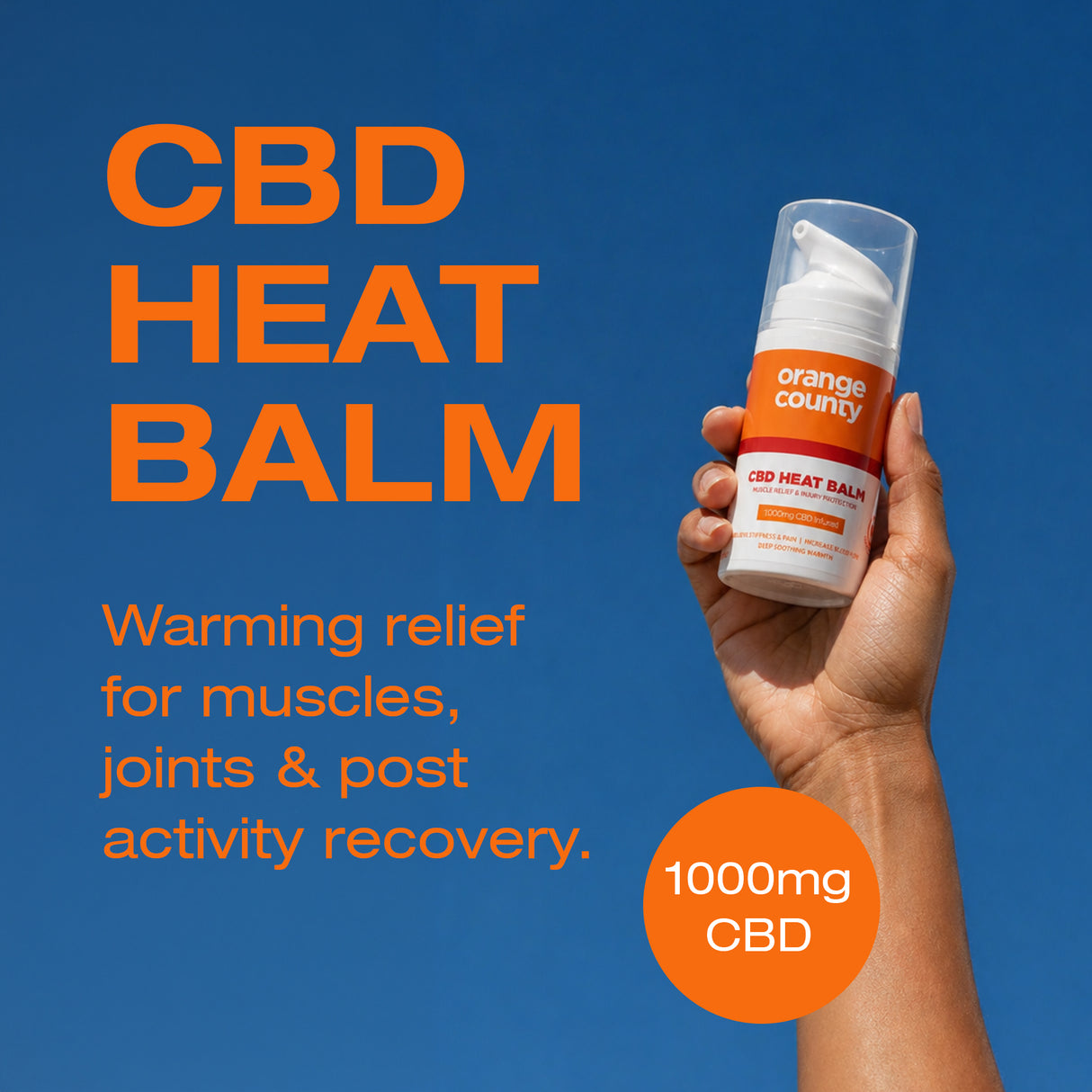 1000mg CBD Active Heat Balm | 50ml