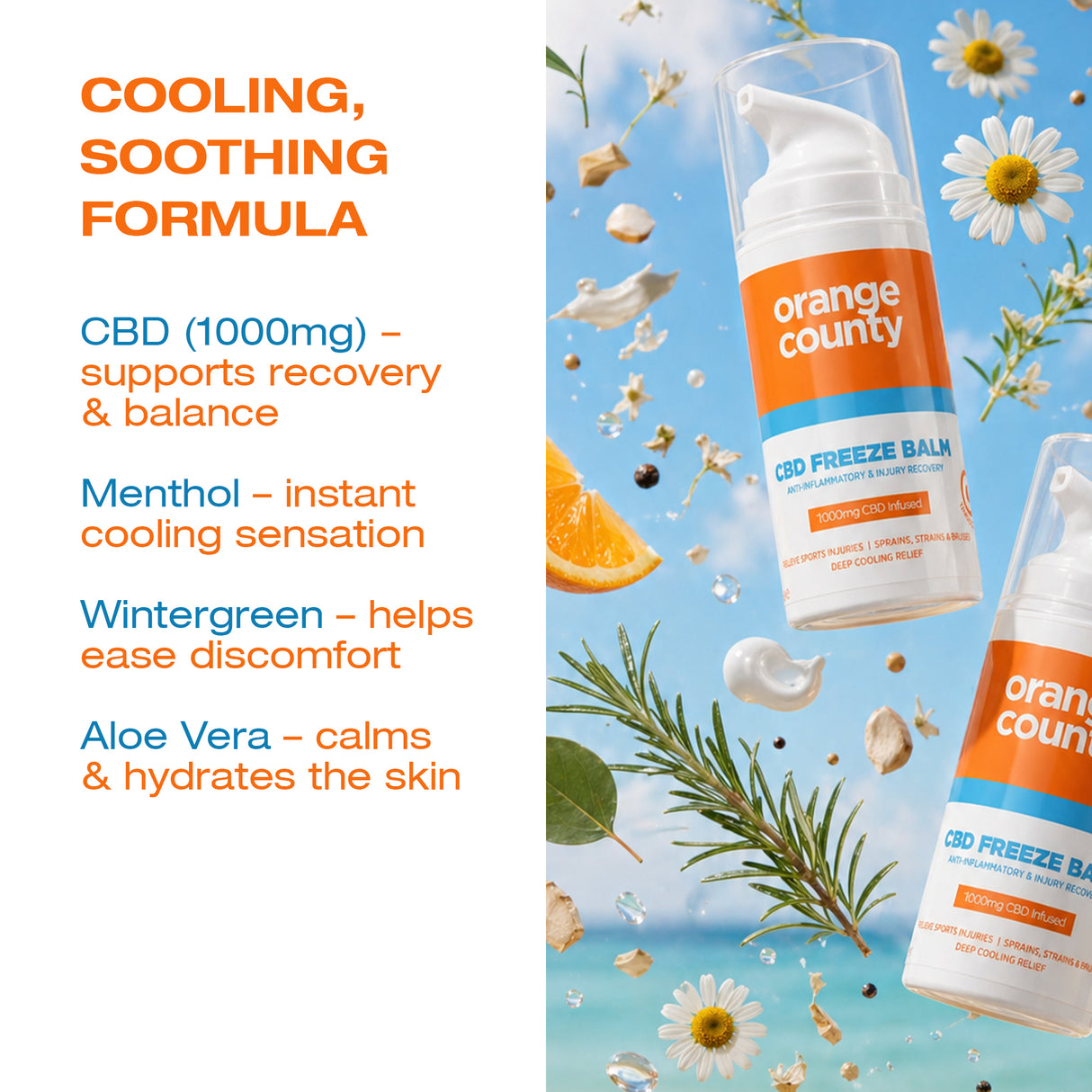 1000mg Deep Freeze CBD Muscle Balm | 50ml