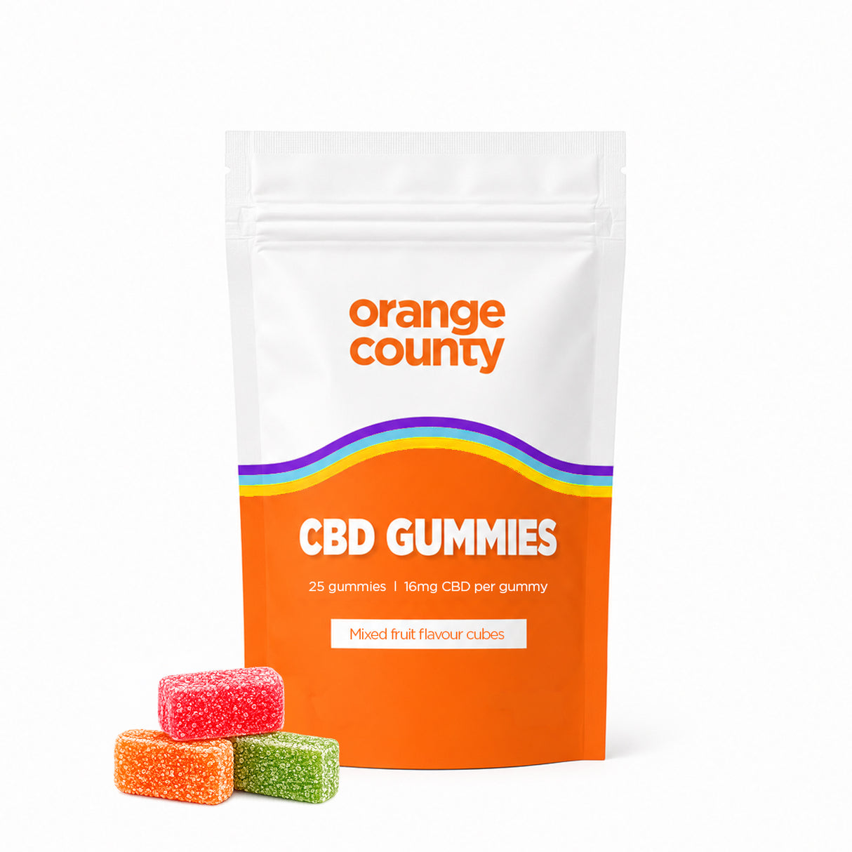 CBD Gummy Cubes 400mg - 1200mg | 25 Pack