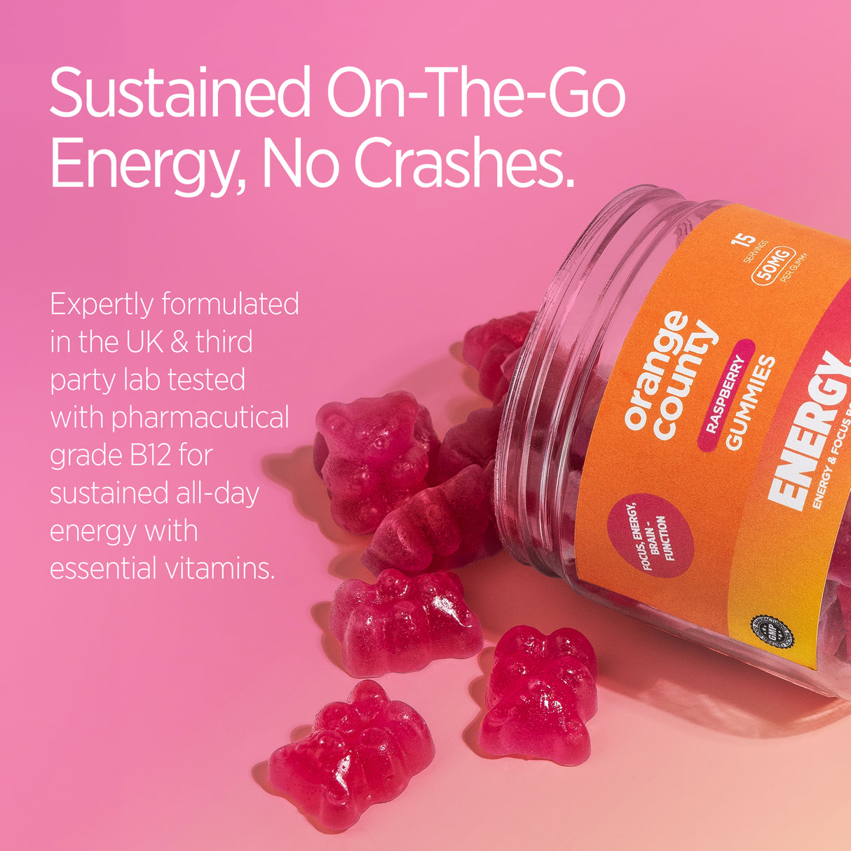 Energy | Caffeine Raspberry Gummies