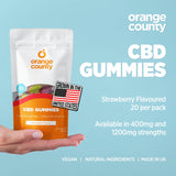 CBD Gummy Strawberries (Small Tub)