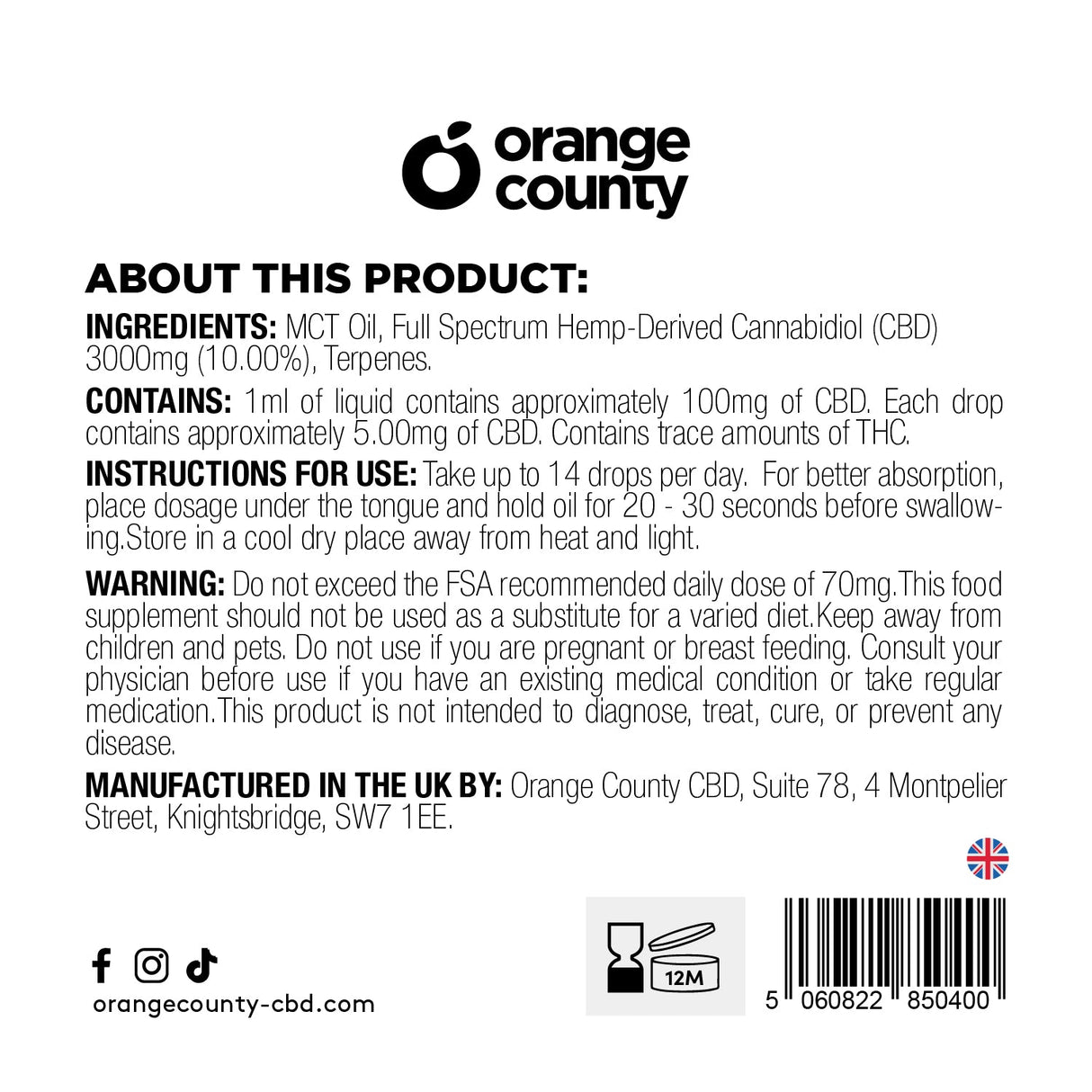 3000mg Oil (30ml)